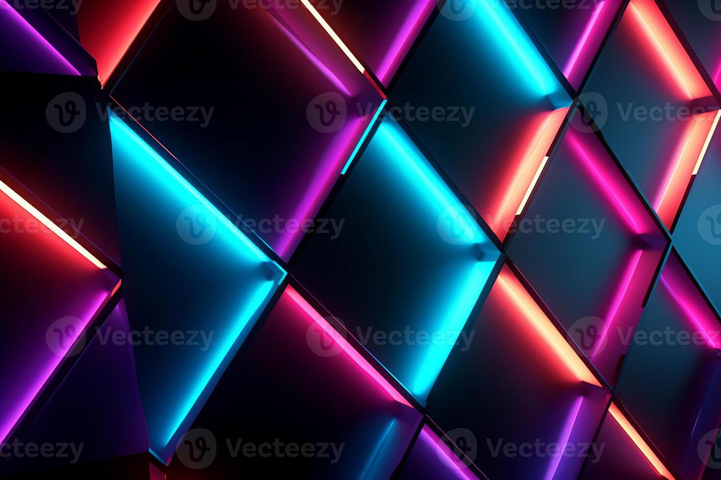 Sleek Modern Geometric Glowing Shapes Outline Background photo