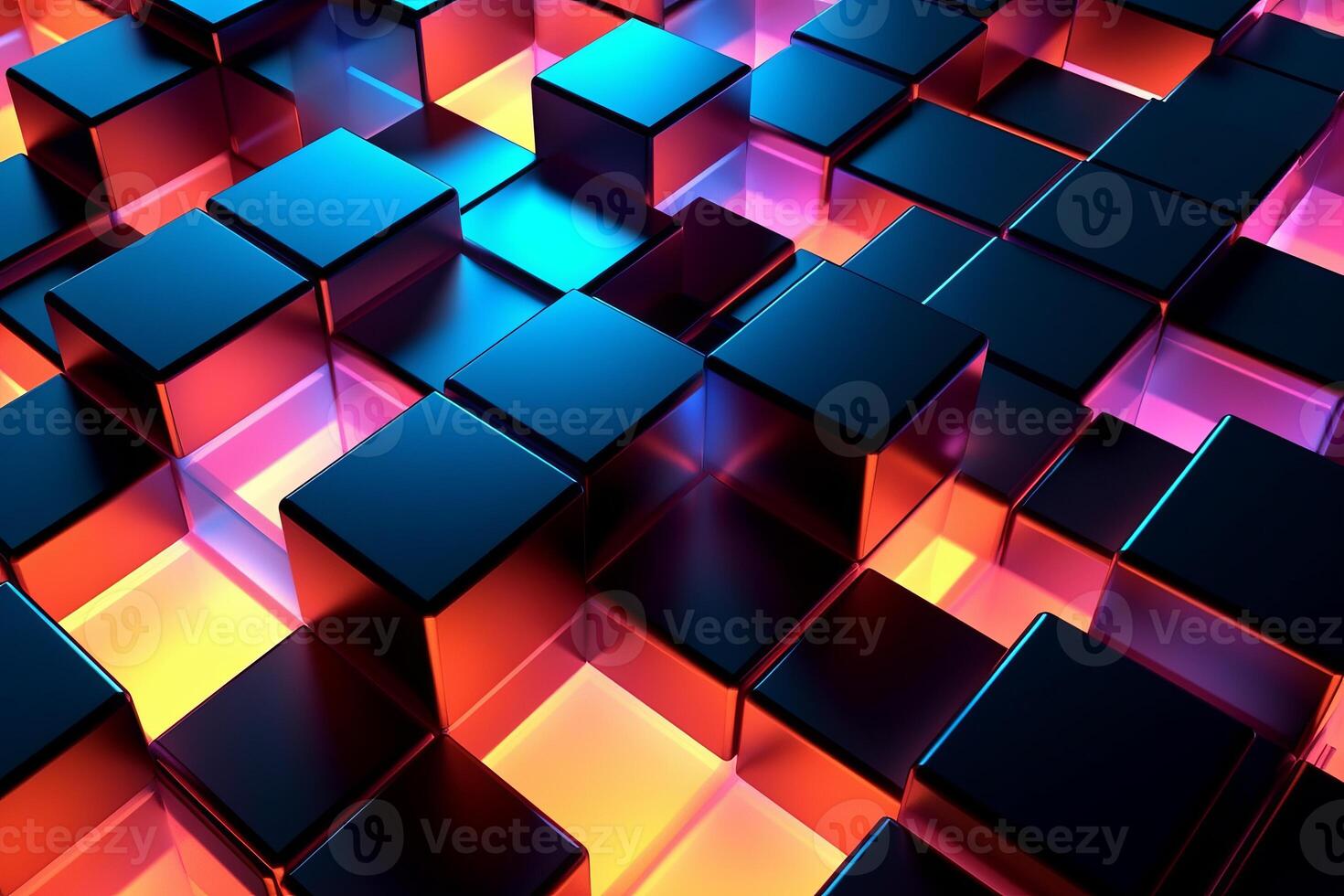Sleek Modern Geometric Glowing Shapes Outline Background photo