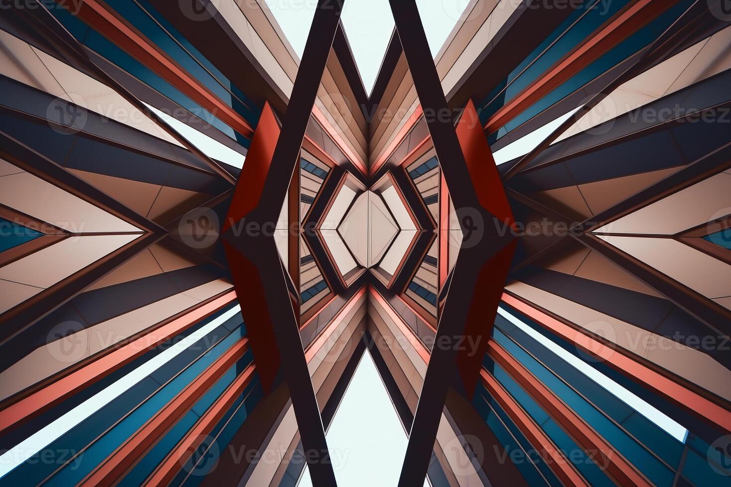 Unique Alien Otherworldly Futuristic Architecture Themed Background Design photo