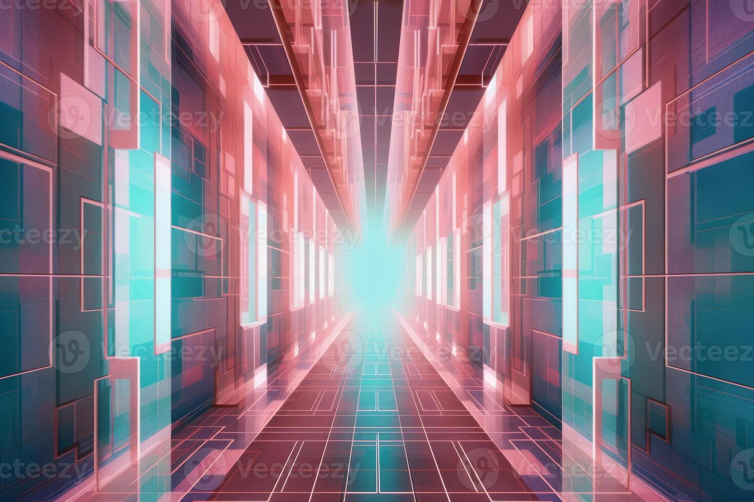 Unique Alien Otherworldly Futuristic Architecture Themed Background Design photo