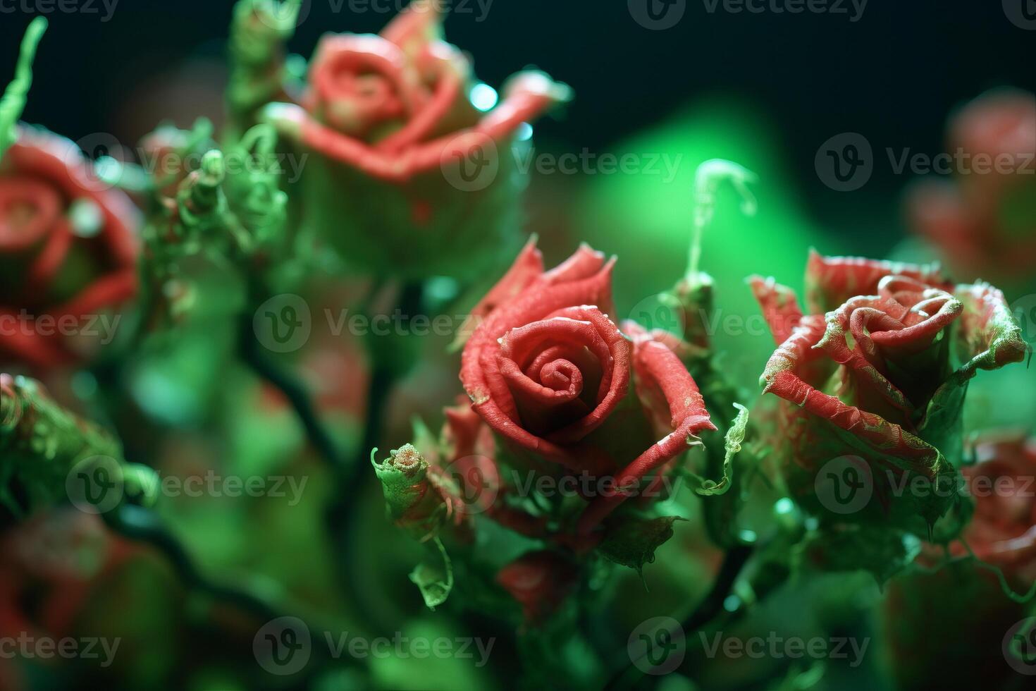 Unique Otherworldly Roses Texture Background photo