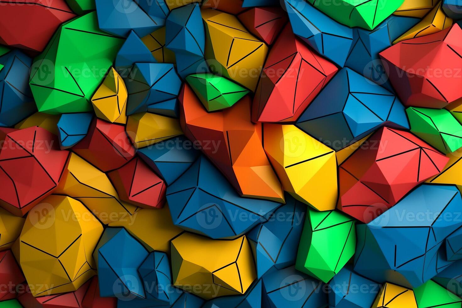 Voronoi Blocks Pattern Texture Background photo