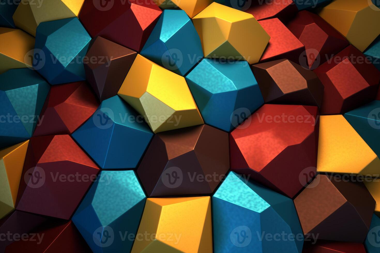 Voronoi Blocks Pattern Texture Background photo