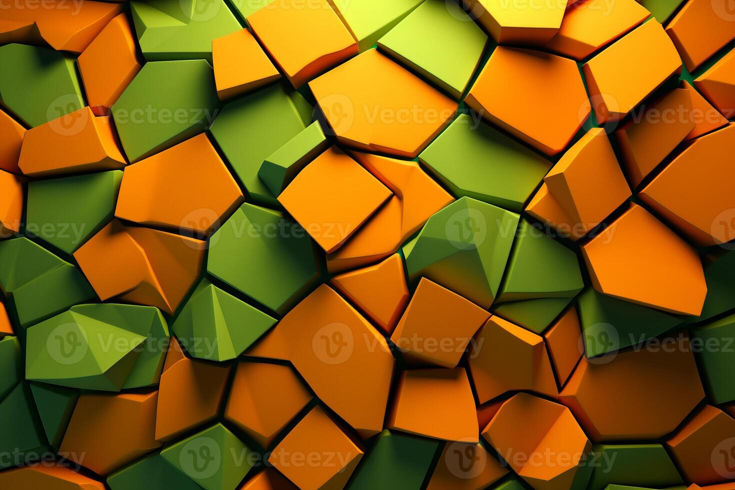 Voronoi Blocks Pattern Texture Background photo