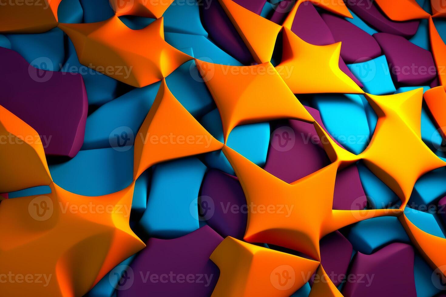 Voronoi Blocks Pattern Texture Background photo