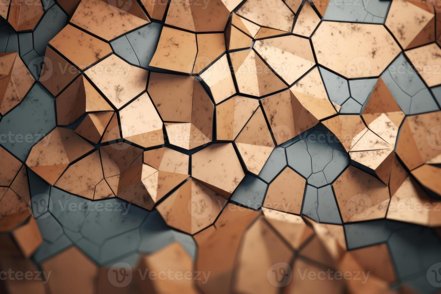 Voronoi Blocks Pattern Texture Background photo