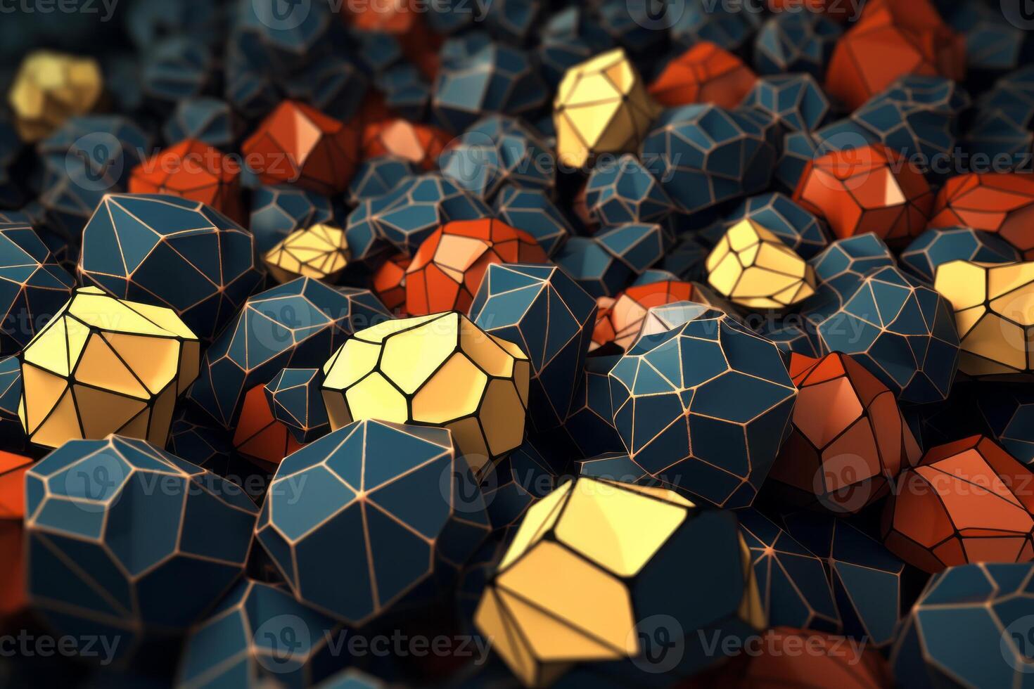 Voronoi Blocks Pattern Texture Background photo