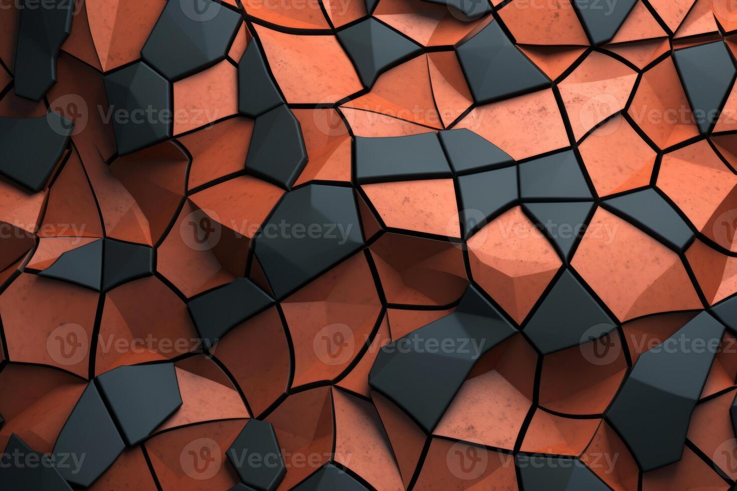 Voronoi Blocks Pattern Texture Background photo