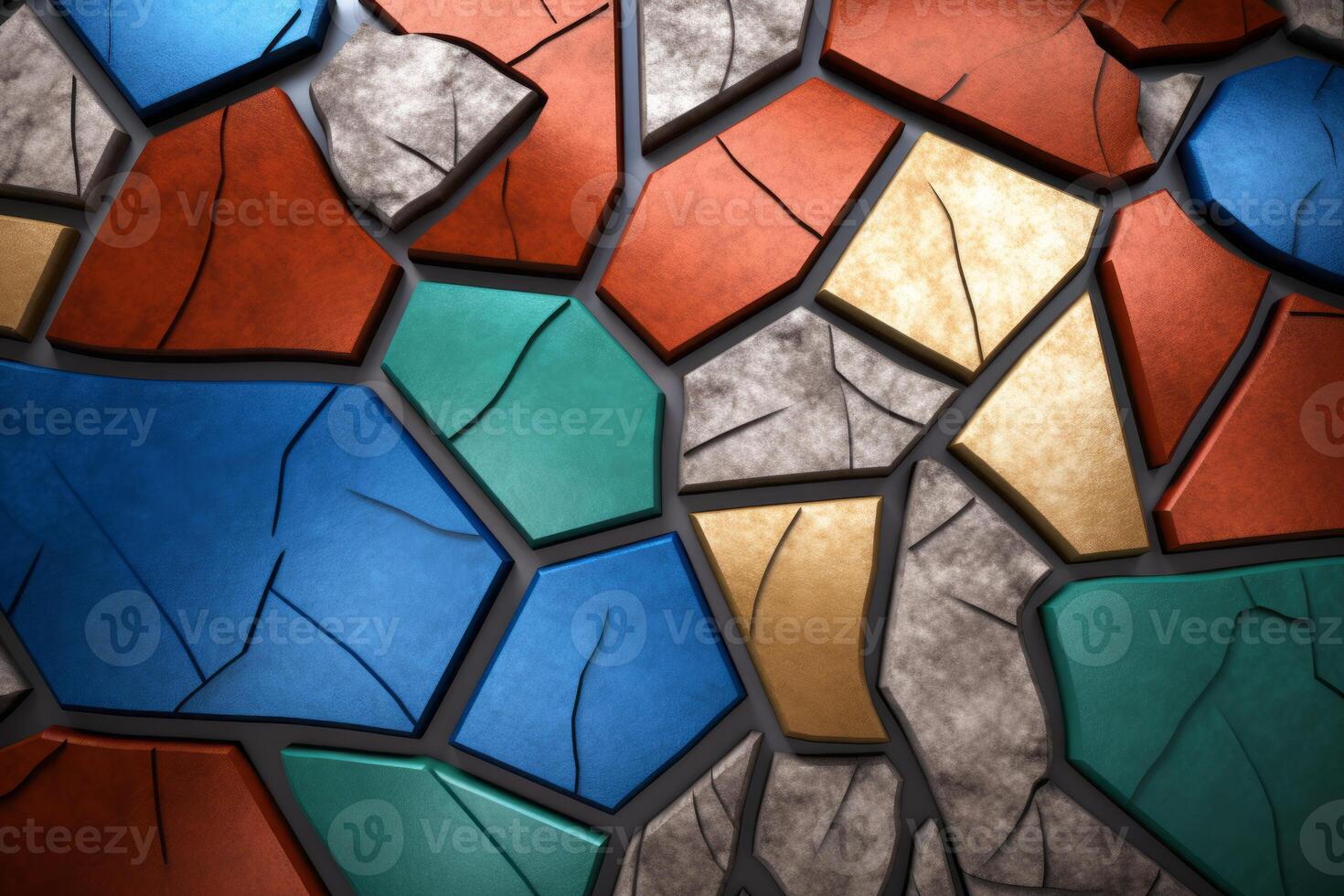 Voronoi Blocks Pattern Texture Background photo