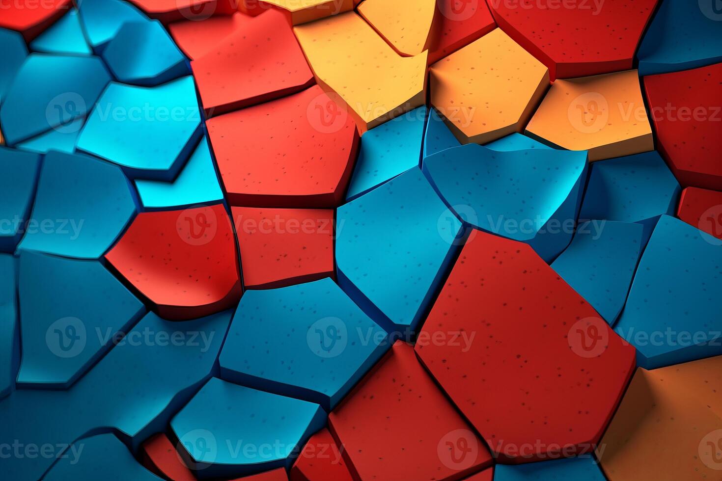 Voronoi Blocks Pattern Texture Background photo