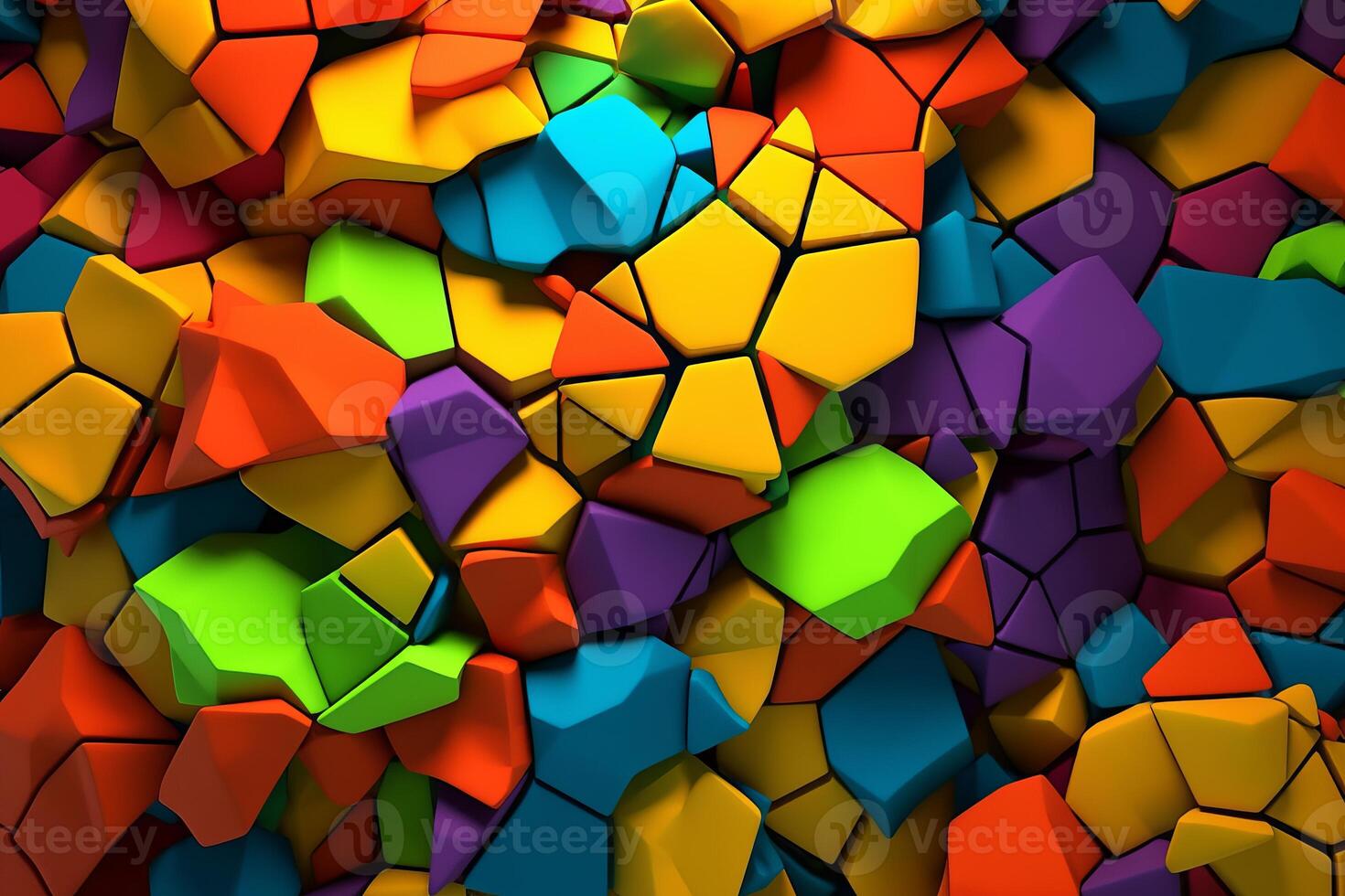 Voronoi Blocks Pattern Texture Background photo