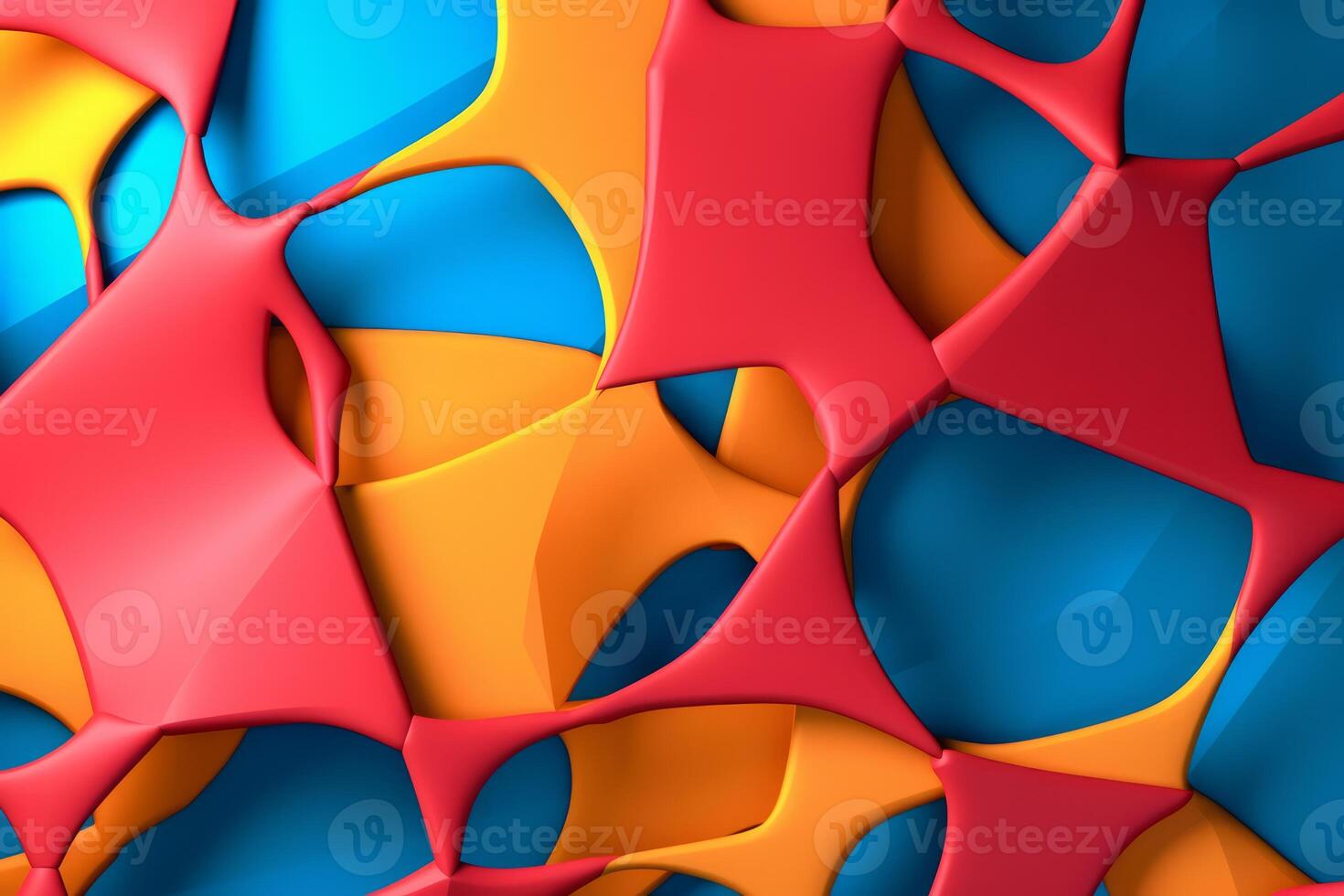Voronoi Blocks Pattern Texture Background photo