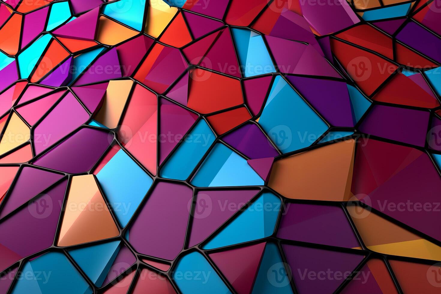 Voronoi Blocks Pattern Texture Background photo