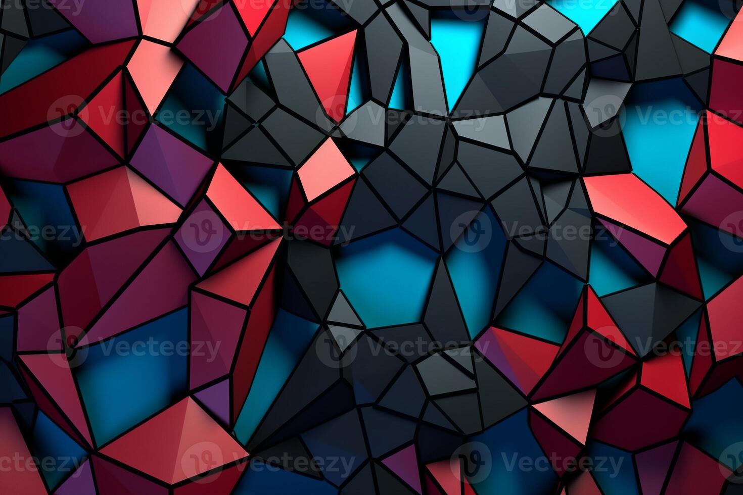 Voronoi Blocks Pattern Texture Background photo
