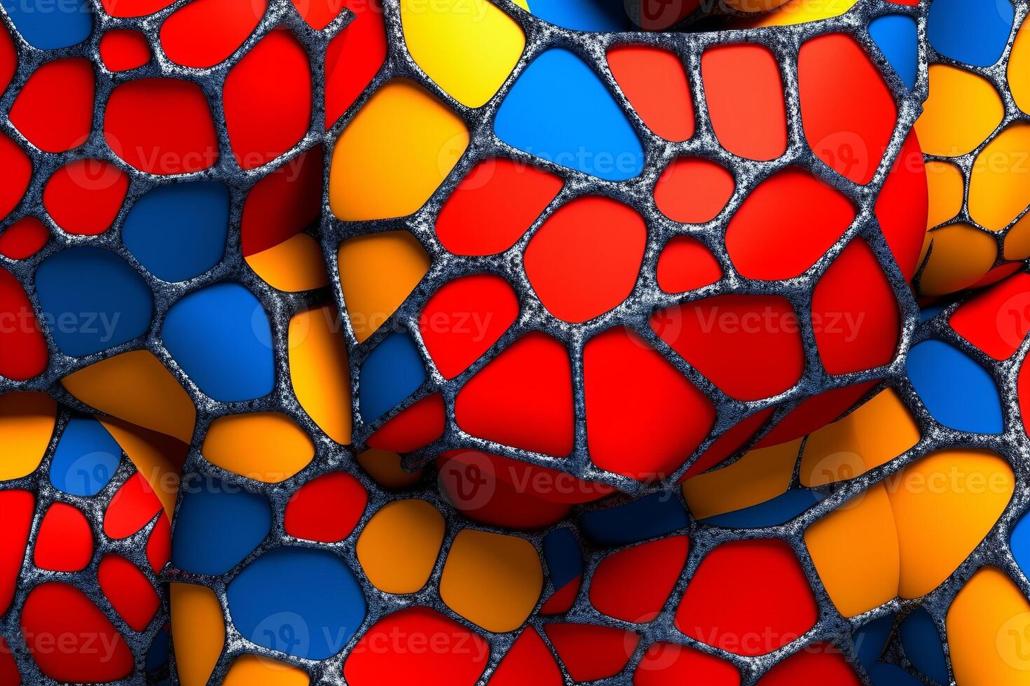 Voronoi Blocks Pattern Texture Background photo