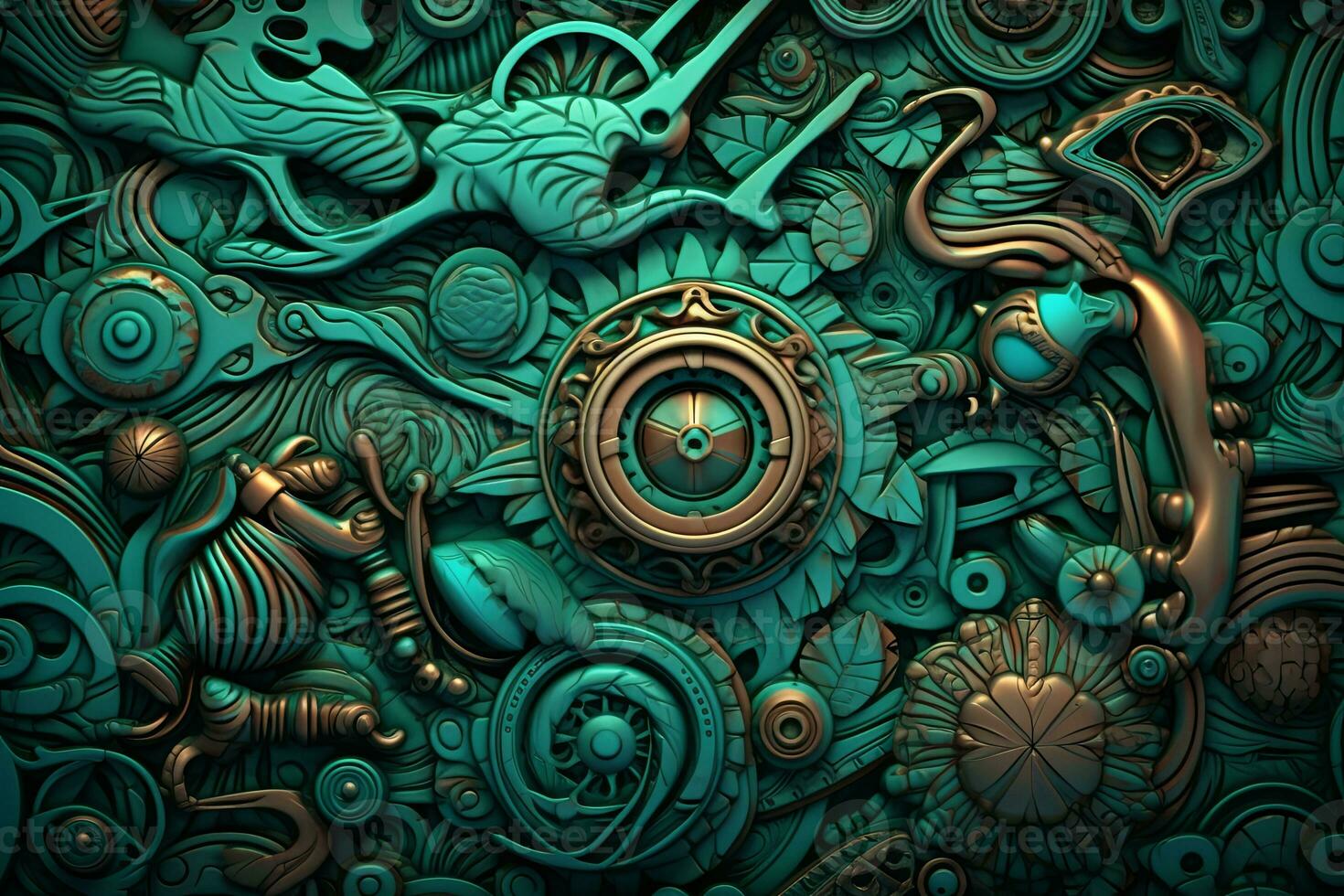 an abstract background with a lot of different designs generative AI photo