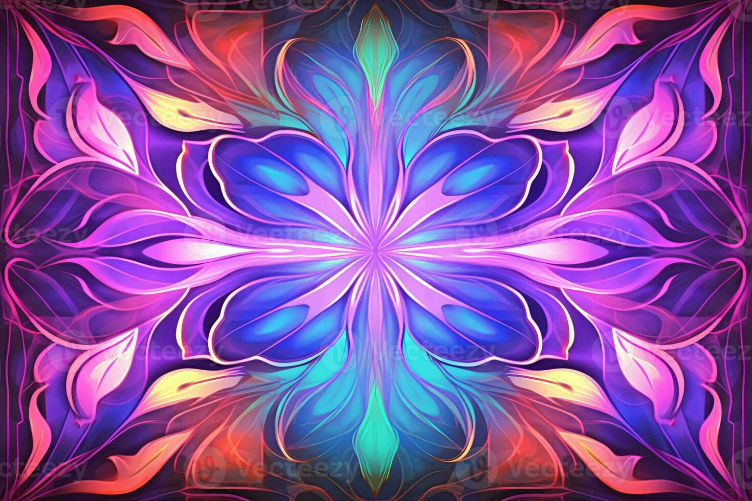an abstract design with purple blue and pink colors generative AI photo