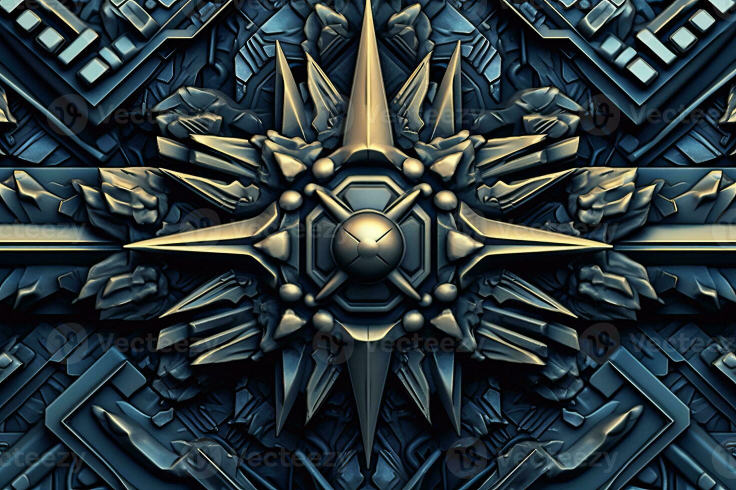 an artistic image of an abstract design on a black background generative AI photo