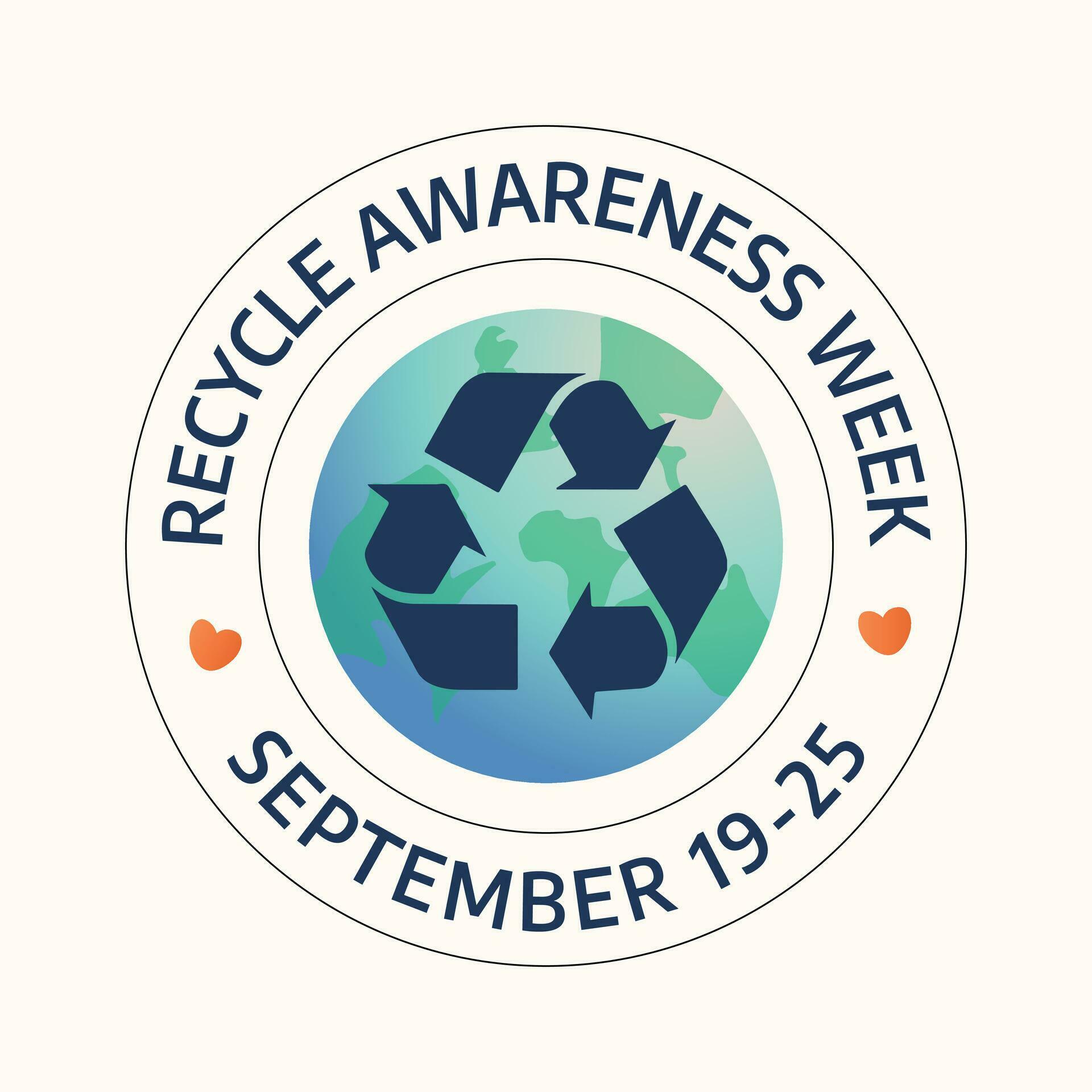 Recycle Awareness Week design template good for celebration usage