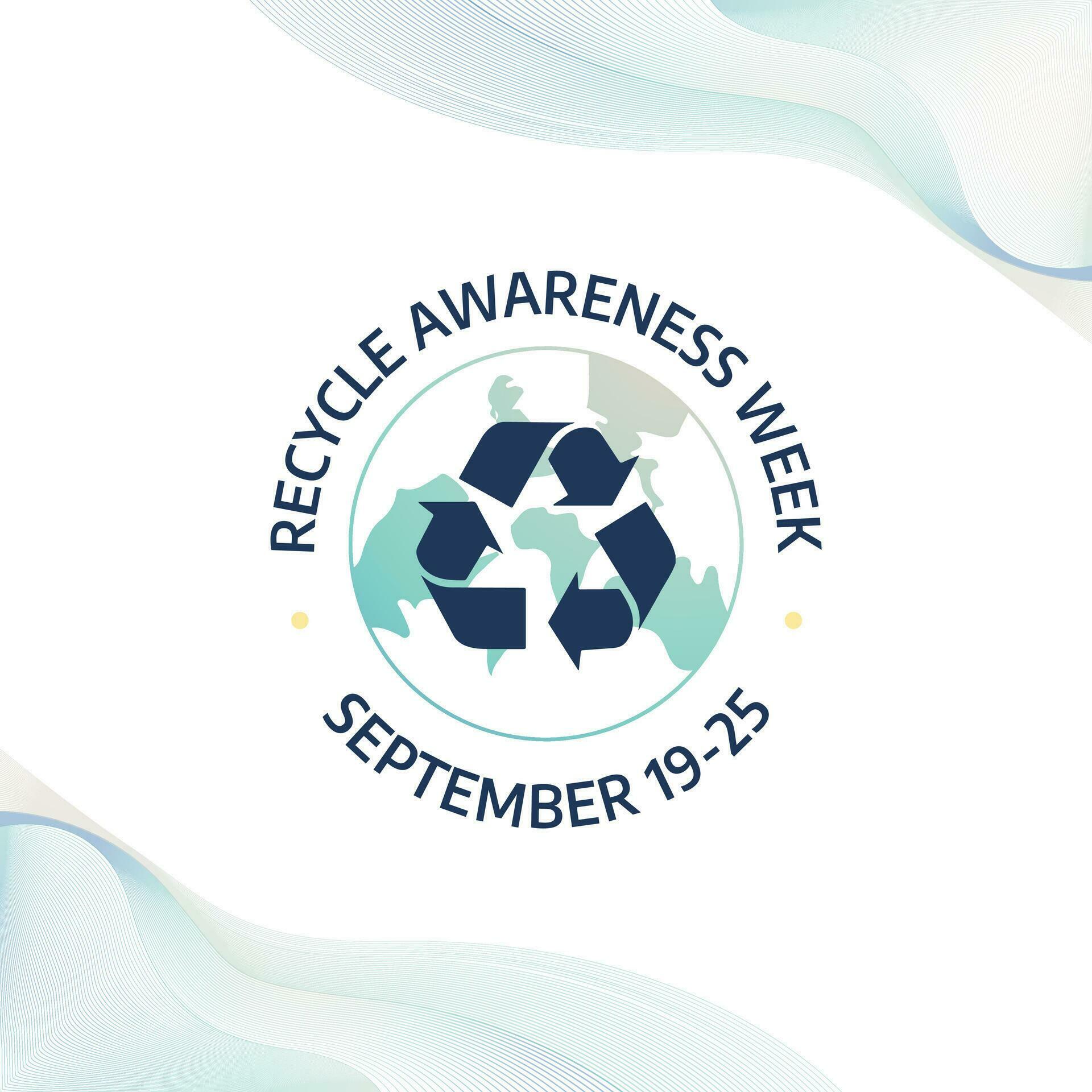 Recycle Awareness Week design template good for celebration usage