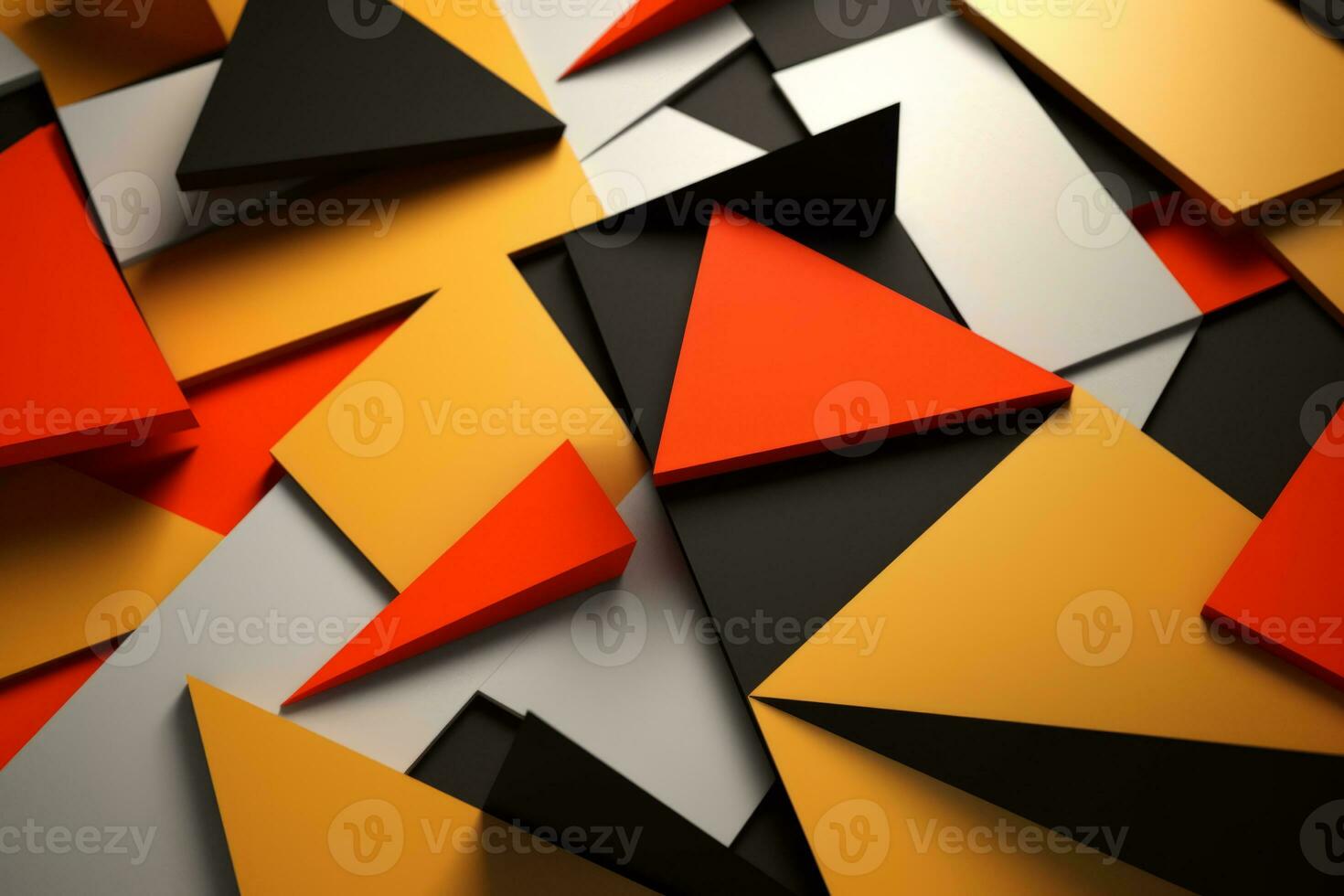 3D Abstract Shaped Modern Blocks Background generative AI photo