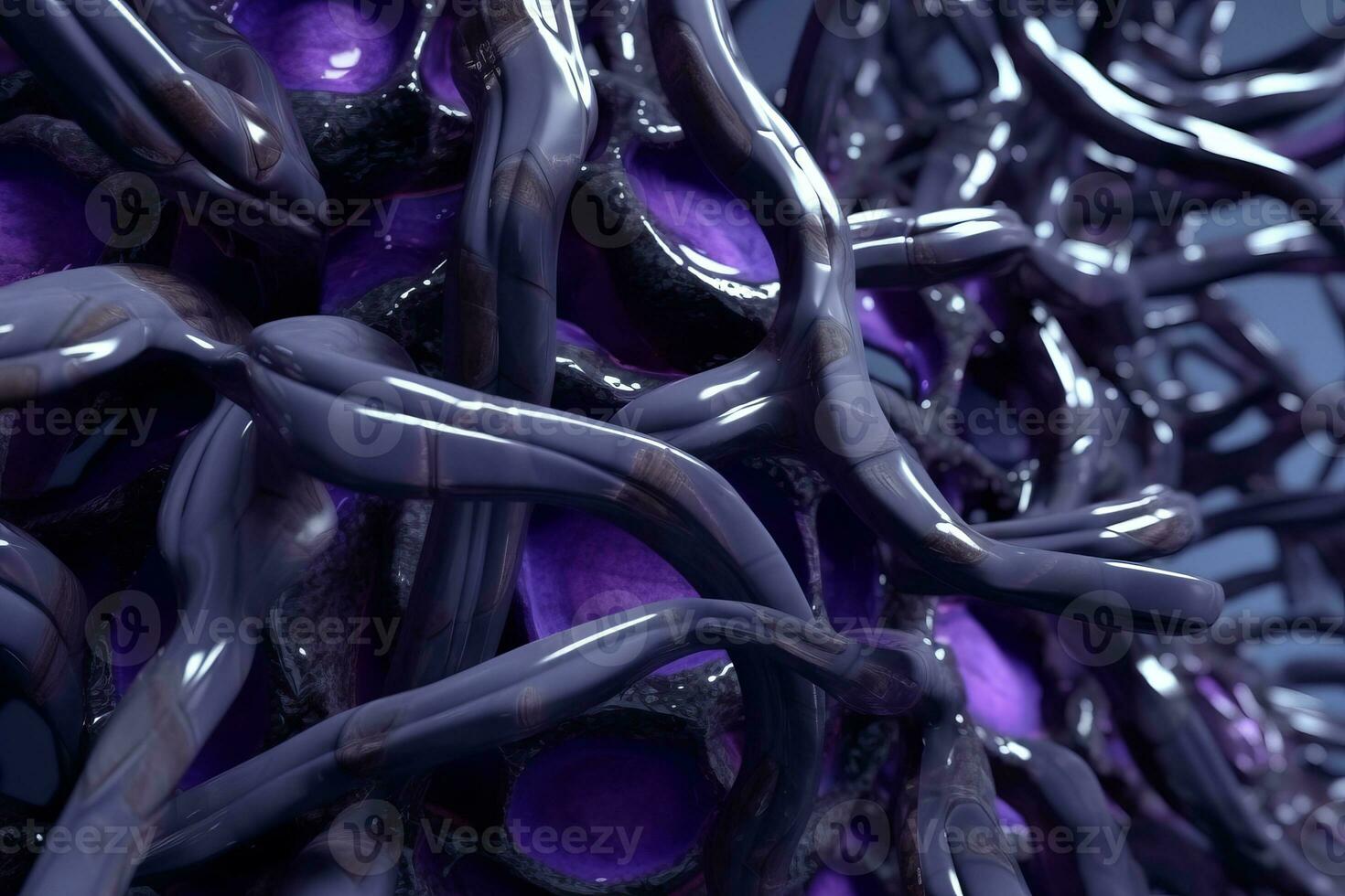 3D Bio Synthetic Hybrid Material Background generative AI photo