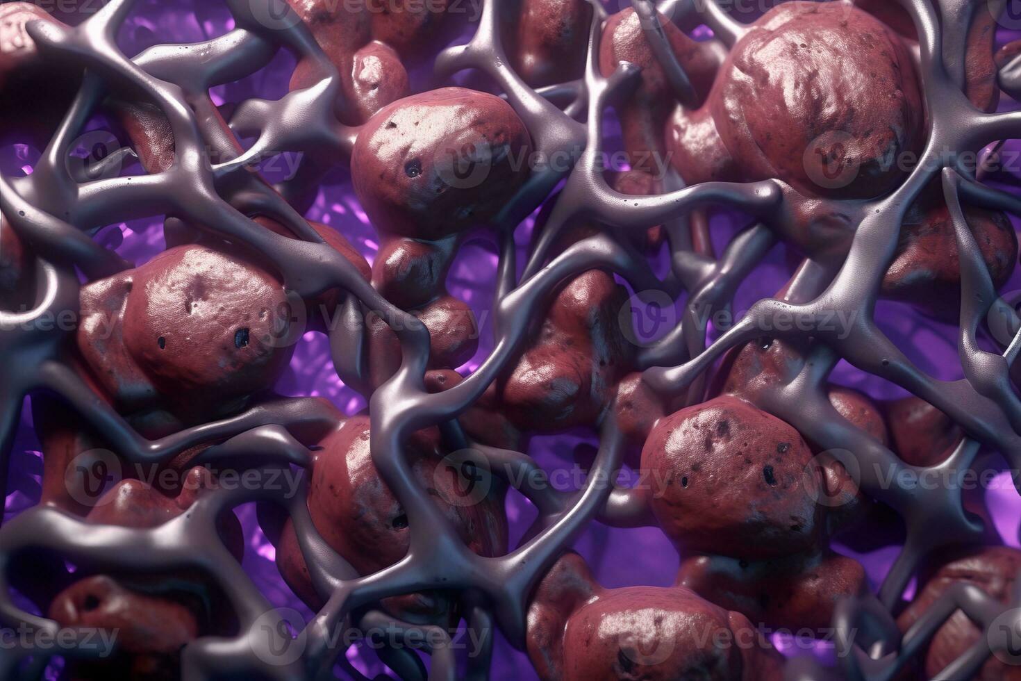 3D Bio Synthetic Hybrid Material Background generative AI photo