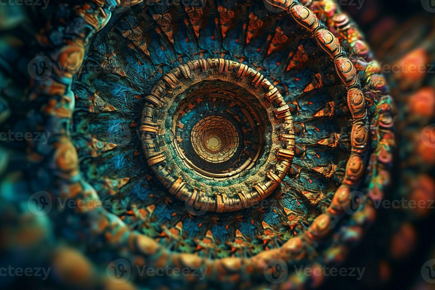 3D Texture Render of Nature and Technology Fusion of Circuitry and Flora Background generative AI photo