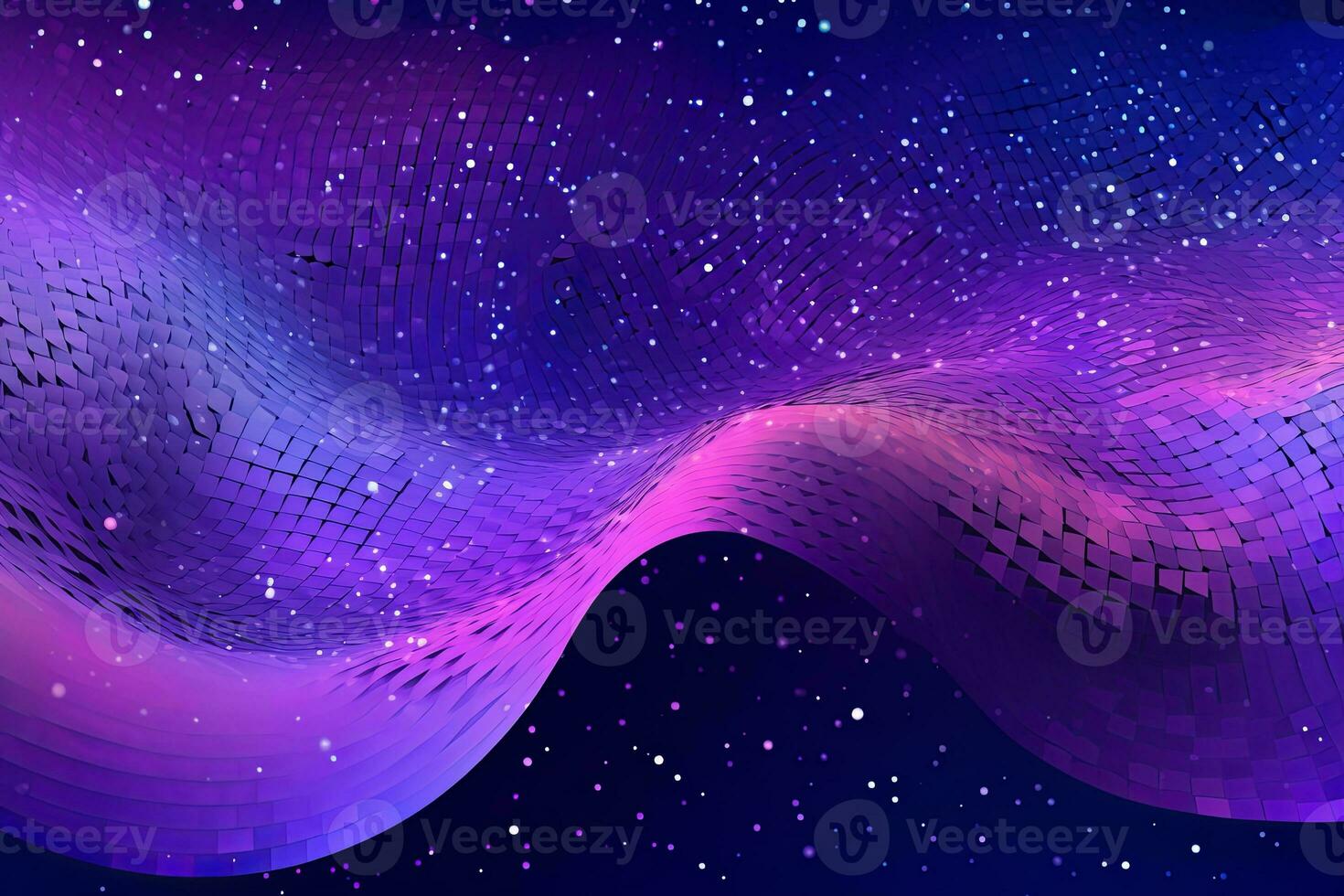 Abstract Wave Mesh Point Cloud Array Background Design generative AI photo
