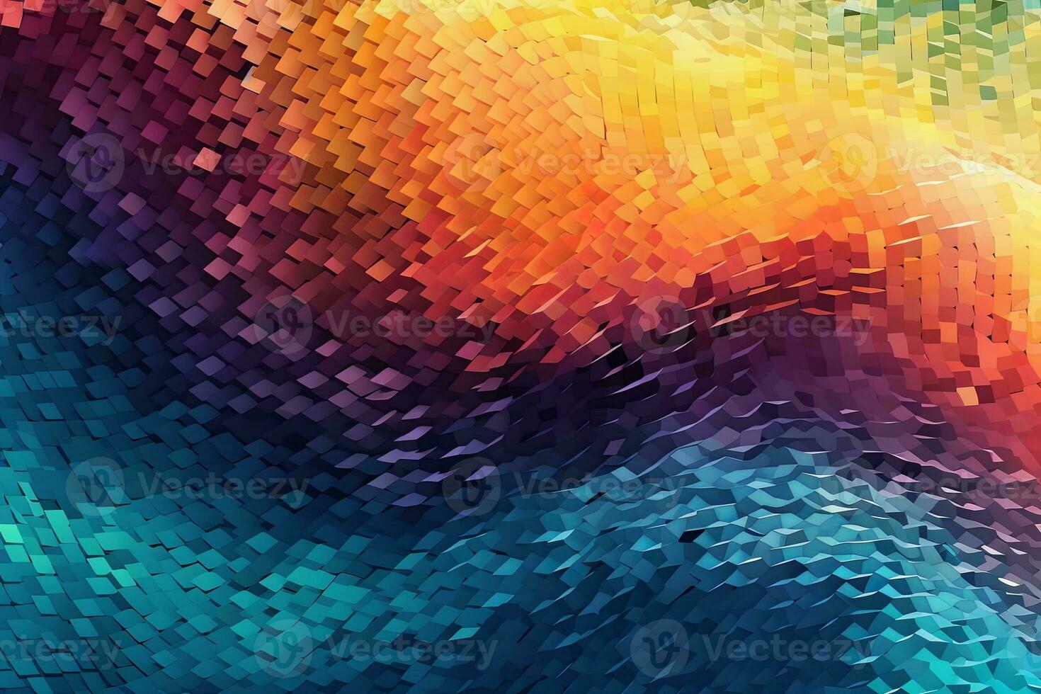 Abstract Wave Mesh Point Cloud Array Background Design generative AI photo