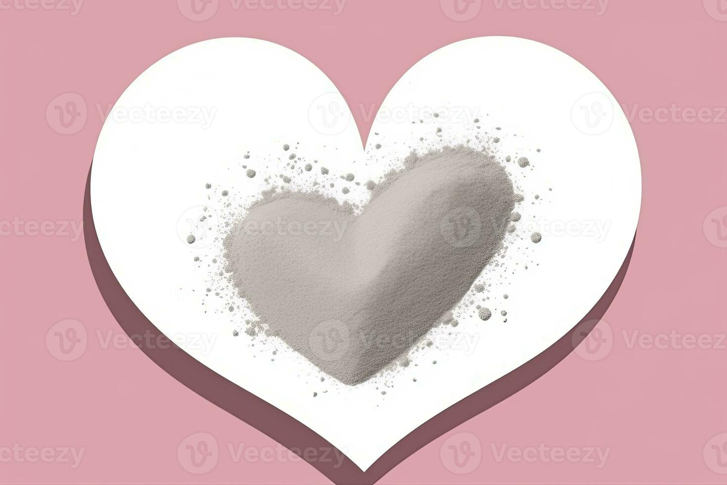 Diverse and Unique Minimalist Sleek and Defined Heart Design Graphic generative AI photo