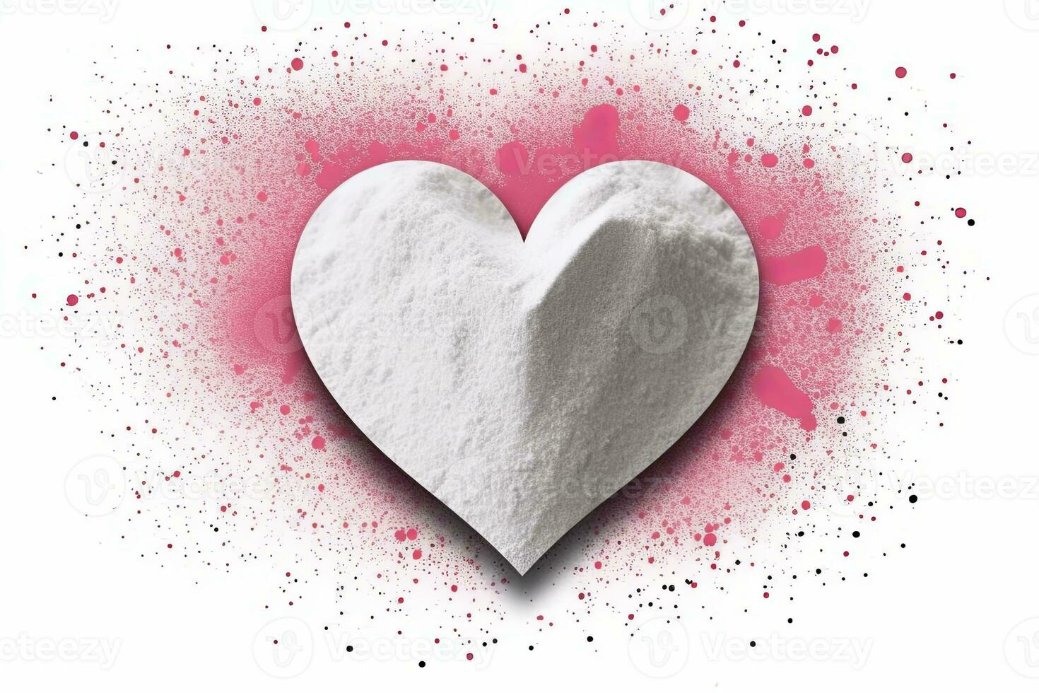 Diverse and Unique Minimalist Sleek and Defined Heart Design Graphic generative AI photo