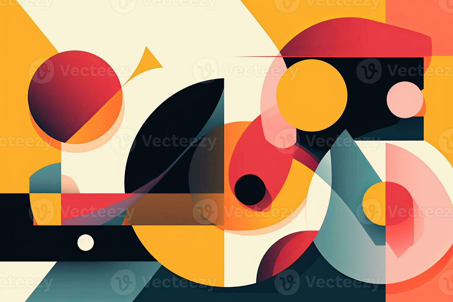 Dreamy Colorful Sleek Abstract Design Background generative AI photo