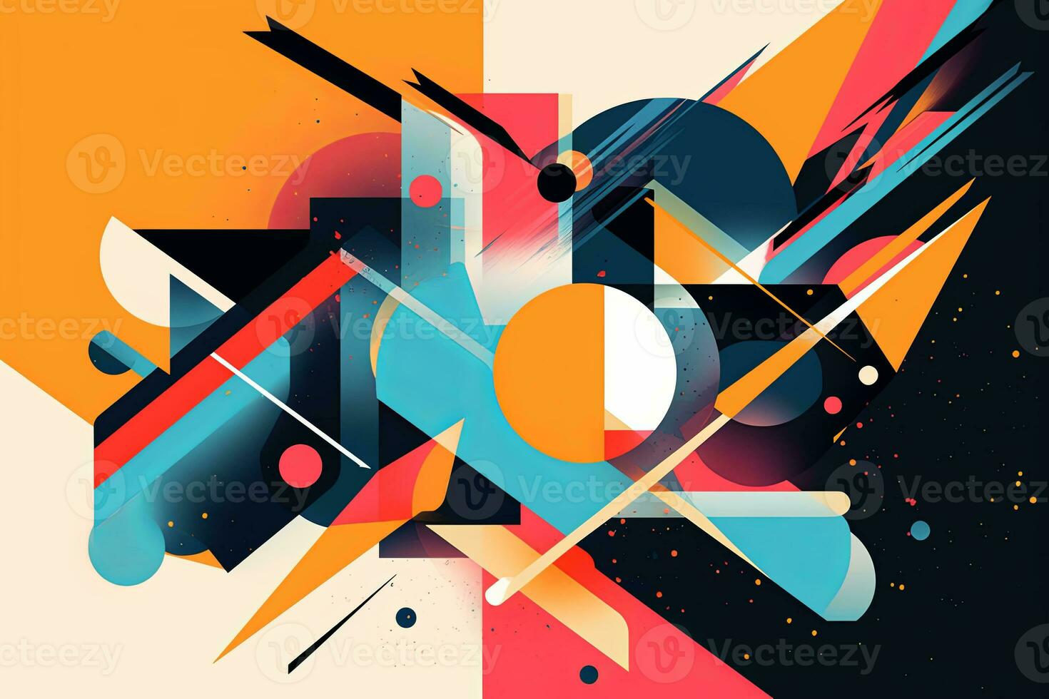 Dreamy Colorful Sleek Abstract Design Background generative AI photo