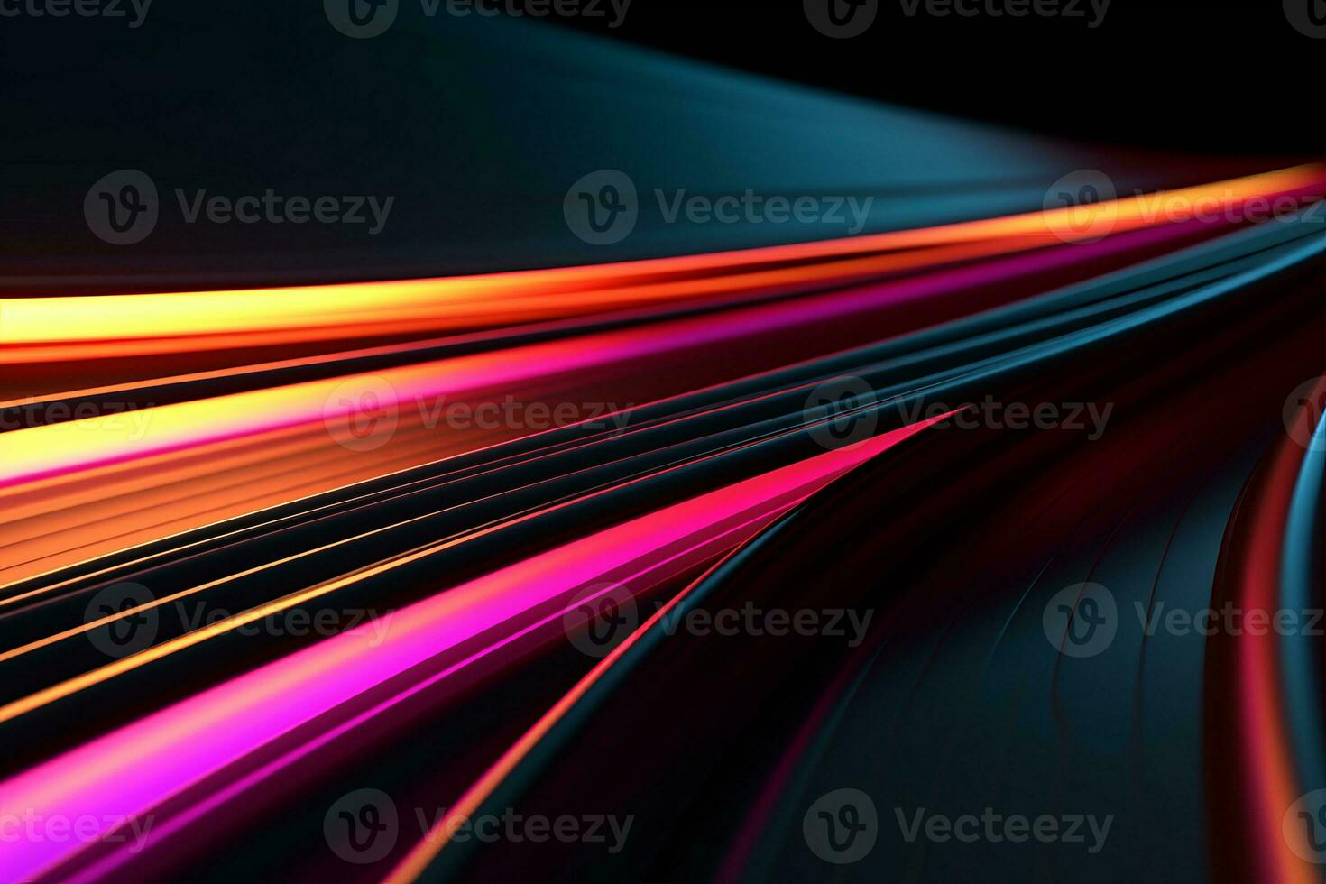 Dynamic Colored Lines Gradient Abstract Background generative AI photo