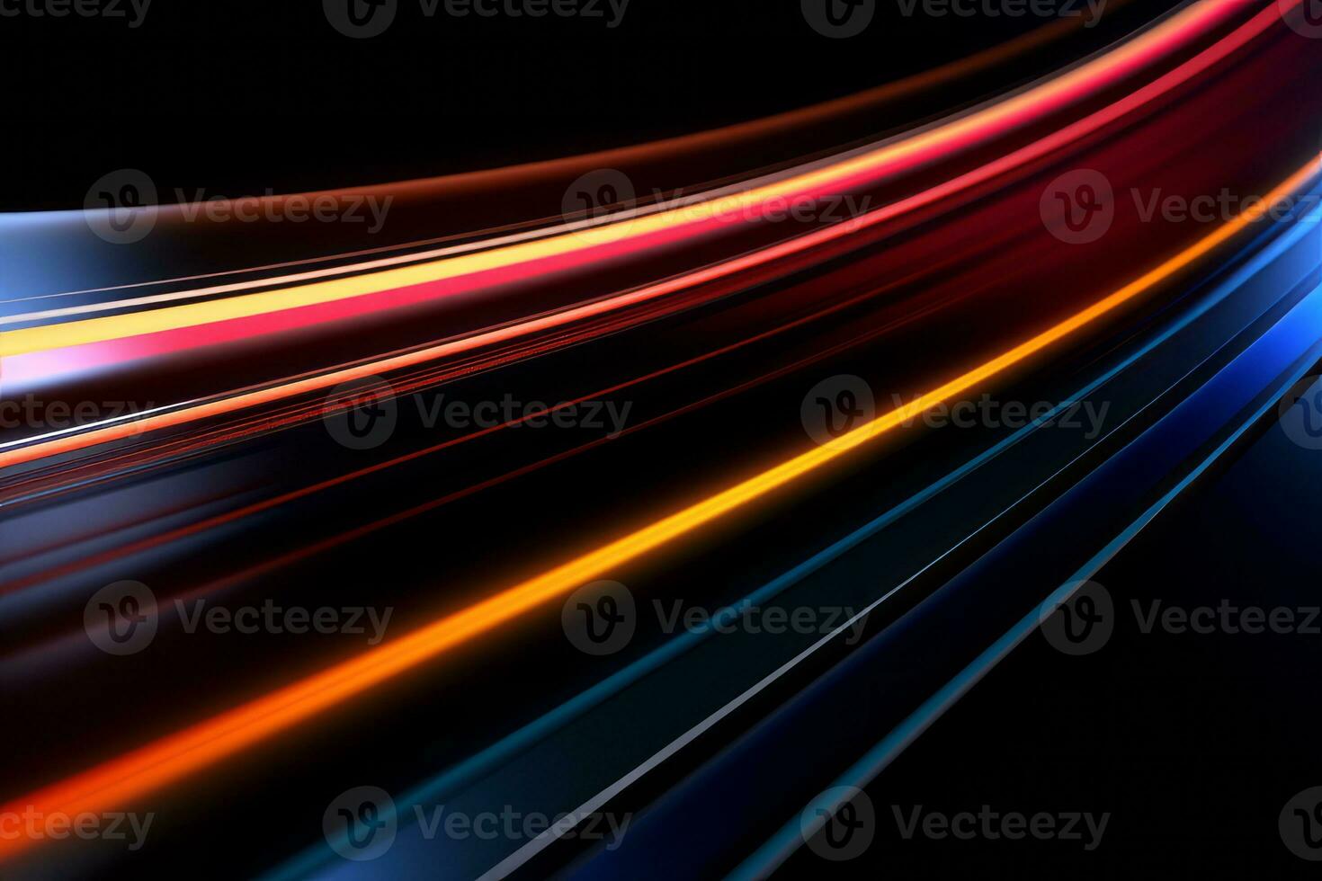 Dynamic Colored Lines Gradient Abstract Background generative AI photo