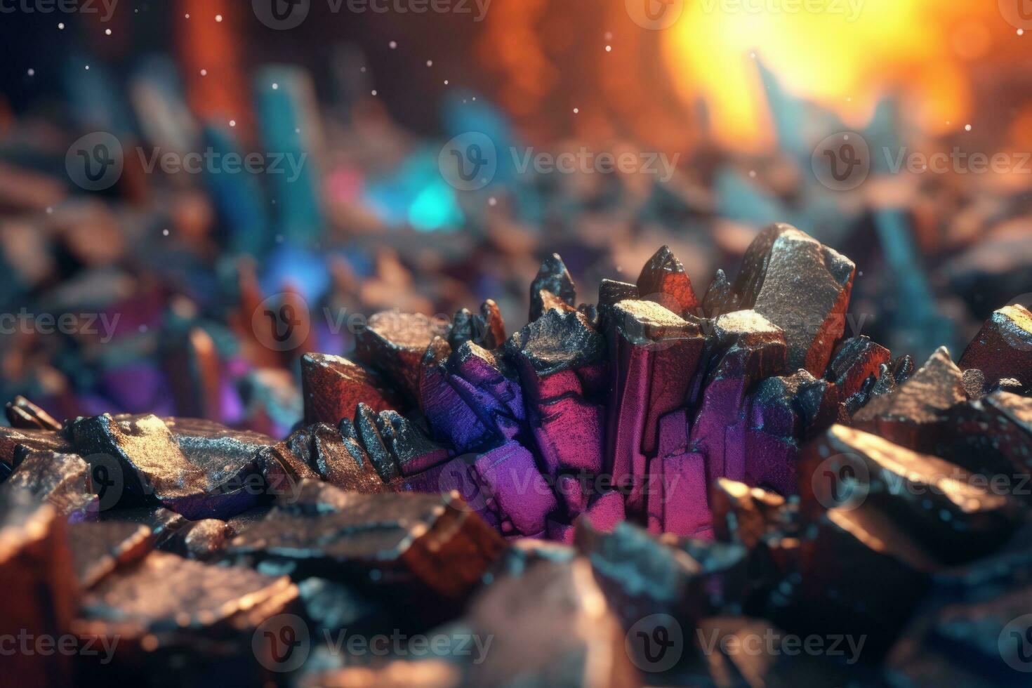 Enchanting Magic Realism 3D Render Background generative AI photo