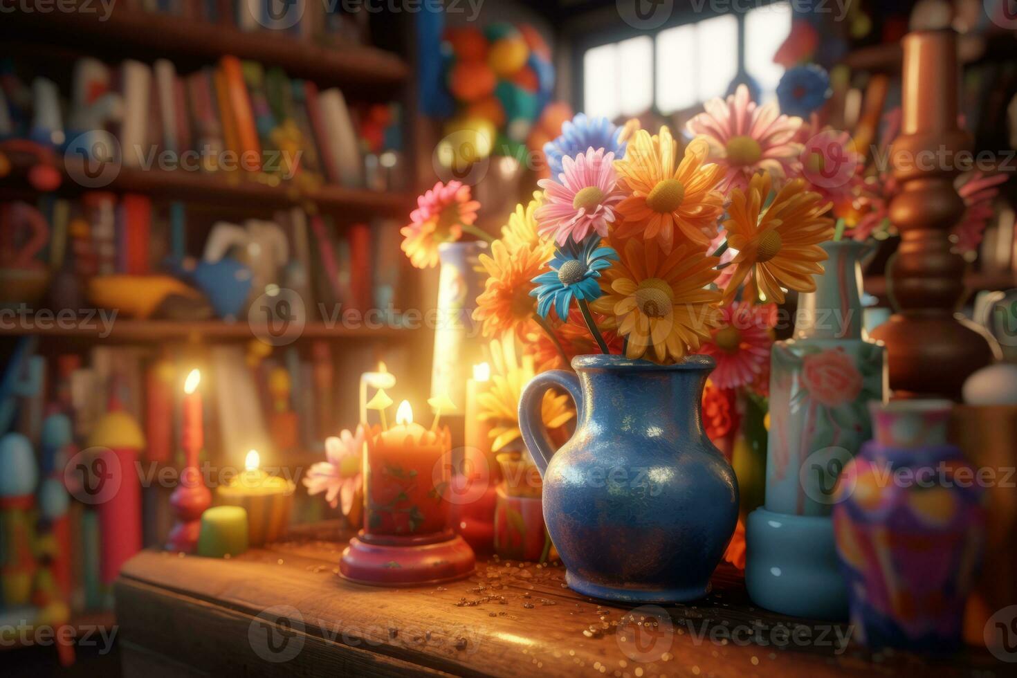 Enchanting Magic Realism 3D Render Background generative AI photo