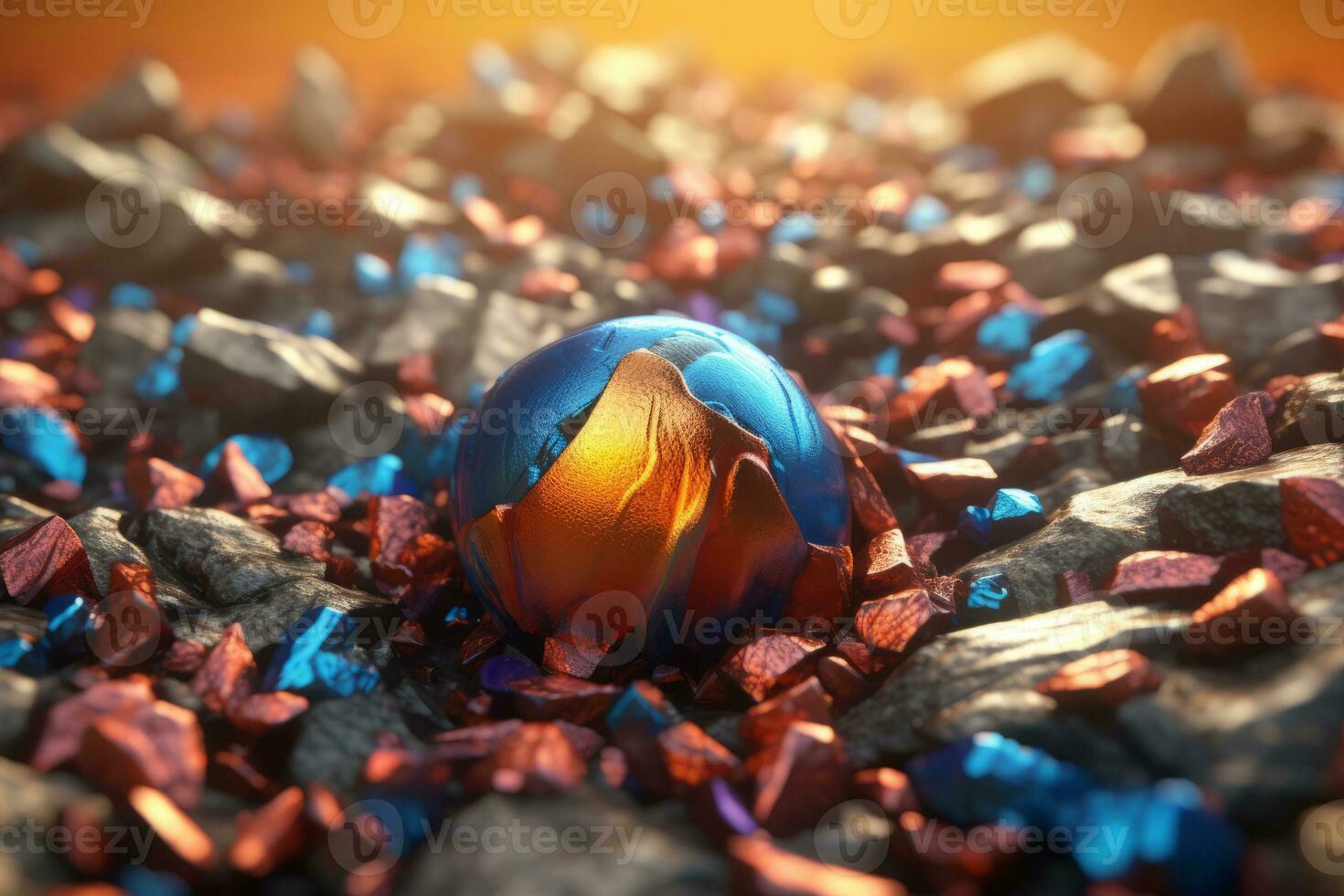 Enchanting Magic Realism 3D Render Background generative AI photo