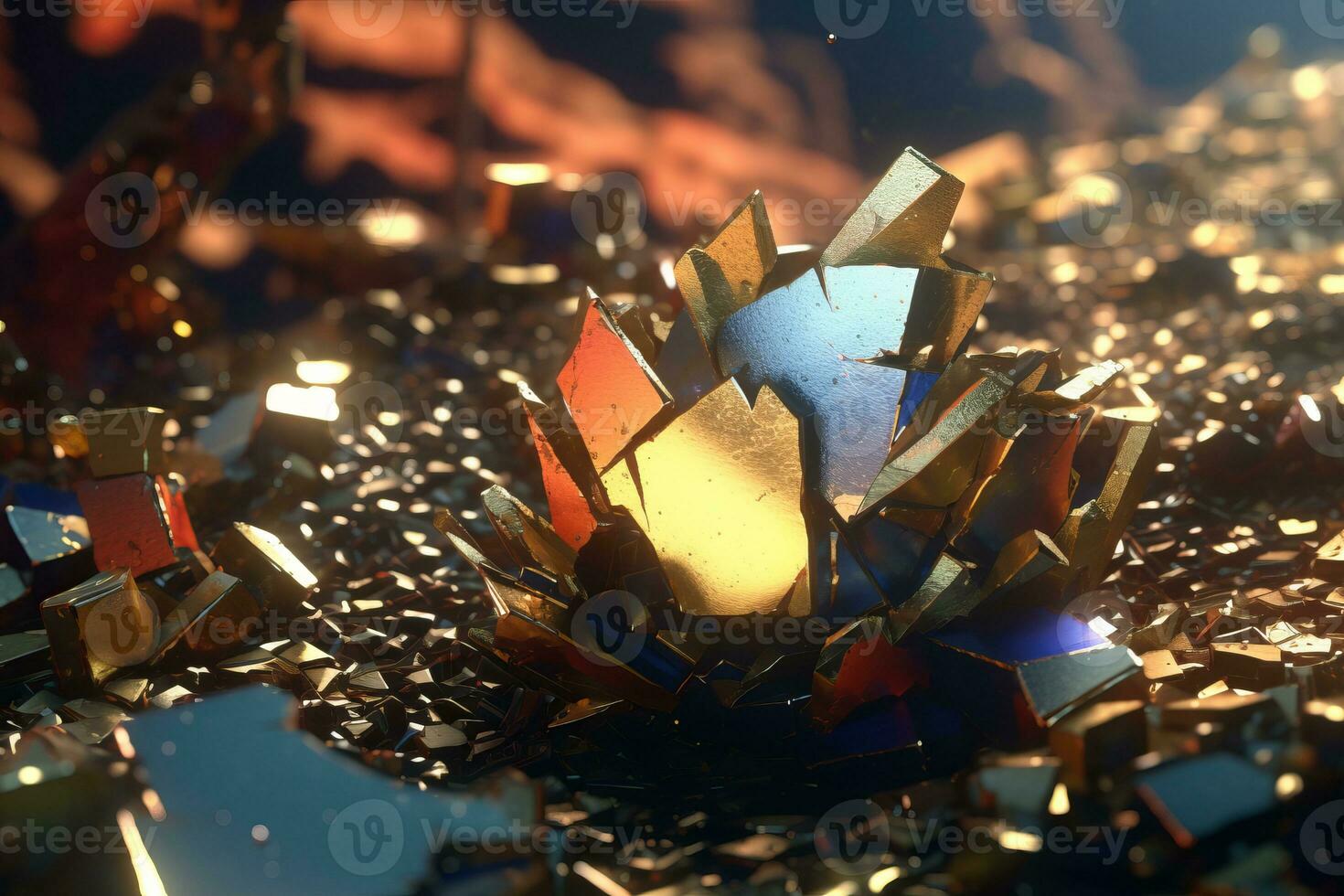 Enchanting Magic Realism 3D Render Background generative AI photo