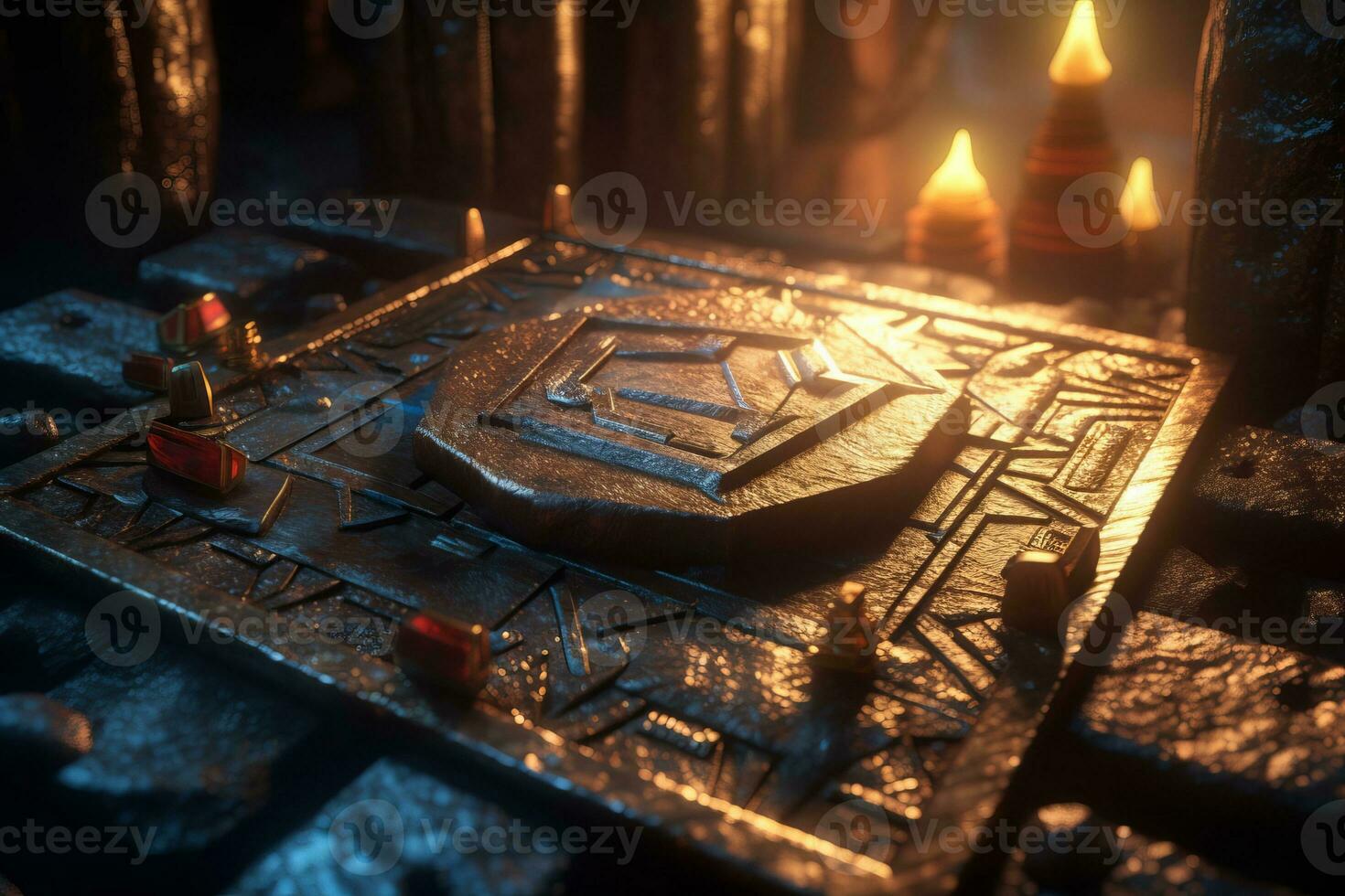 Enchanting Magic Realism 3D Render Background generative AI photo