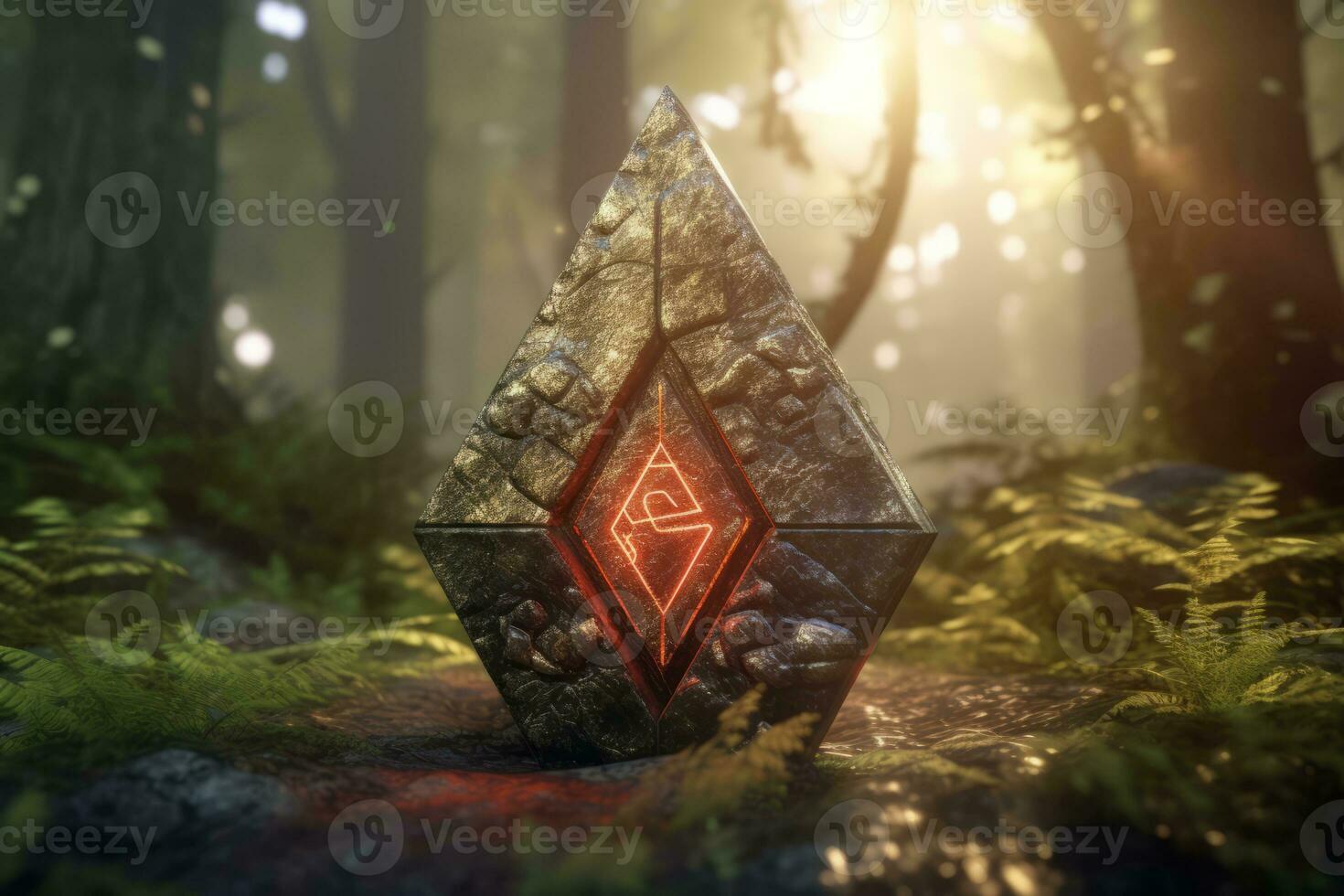 Enchanting Magic Realism 3D Render Background generative AI photo