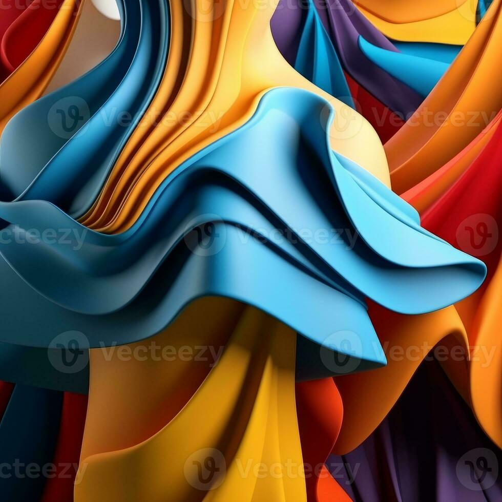 Fashion and Fabric Theme 3D Abstract Background generative AI photo