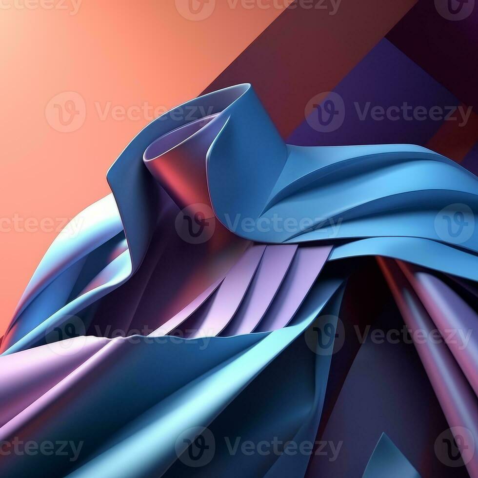 Fashion and Fabric Theme 3D Abstract Background generative AI photo