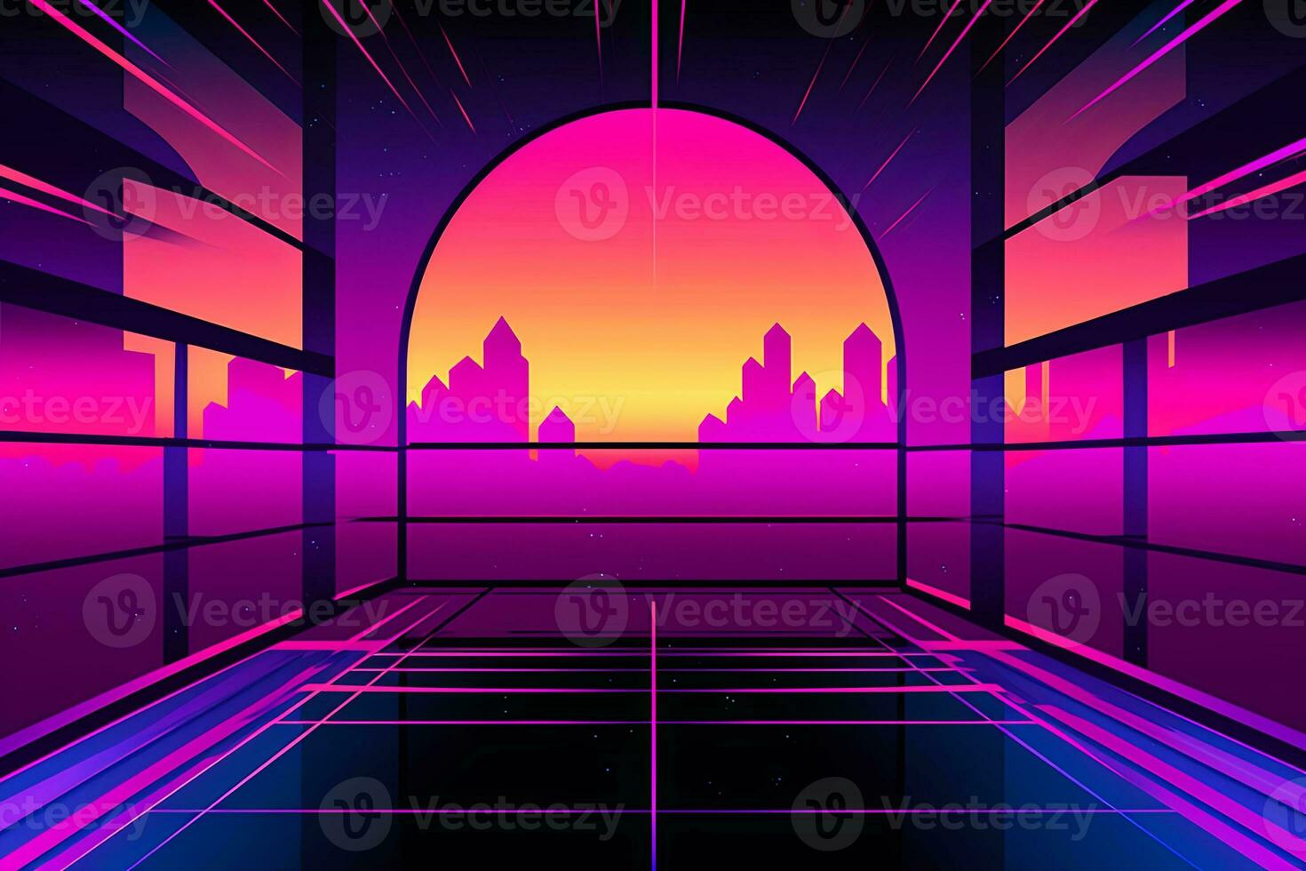 Futuristic Tech Sleek Background generative AI photo