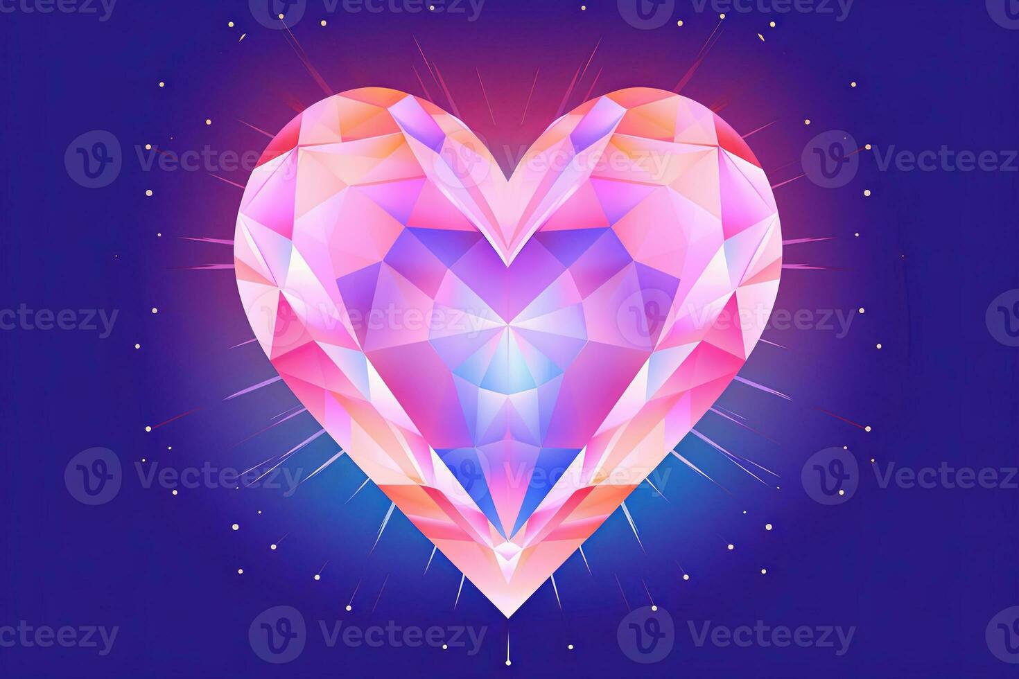 Diverse and Unique Minimalistic Sleek and Defined Heart Design Graphic generative AI photo