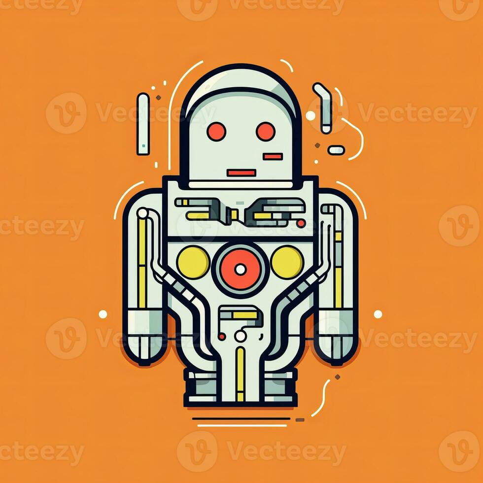 Graphic Illustration of a Ghost in the Machine generative AI photo