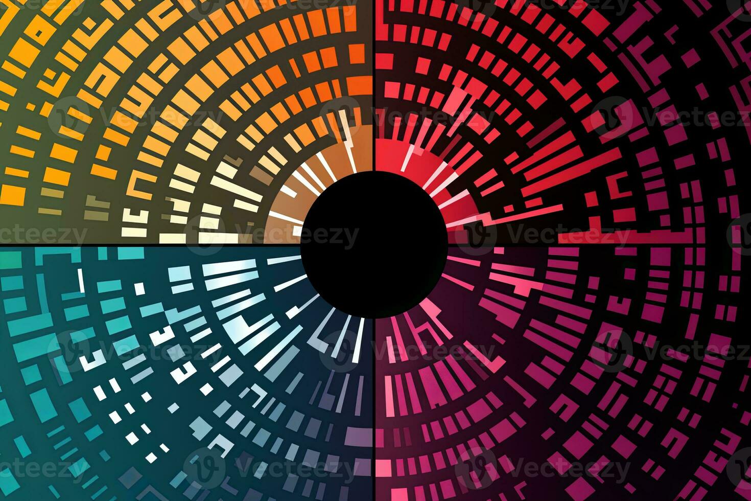 Modern Tech Encrypted Data Theme Background generative AI photo