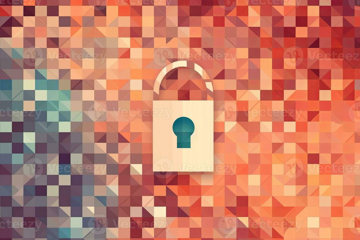 Modern Tech Encrypted Data Theme Background generative AI photo