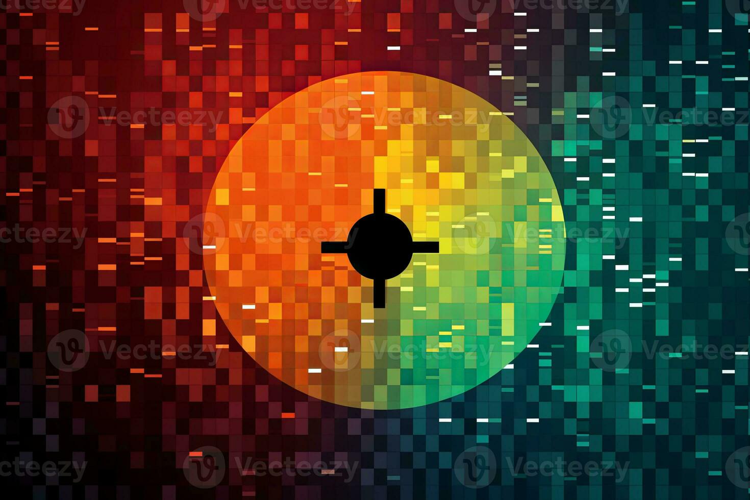 Modern Tech Encrypted Data Theme Background generative AI photo